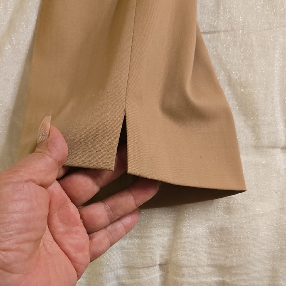 Lafayette 148 New York Tan Wool Trouser - Picture 10 of 14